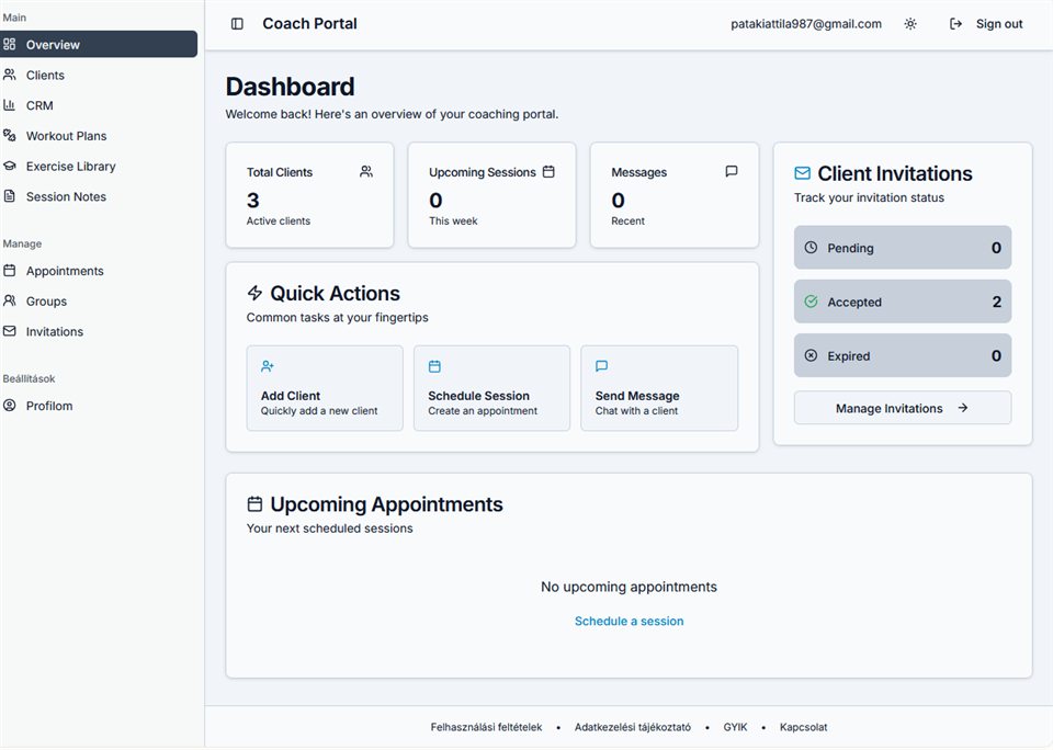 Coachtimize dashboard